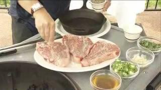 Caveman T-bone Demo by Grill Master Steven Raichlen