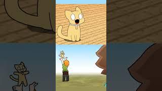 Steve Pick up a Cat | Minecraft anime #shorts