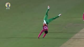 TAKE THE WICKET FOR ROMARIO SHEPHERD FOR CELEBRATION TO JUMPING