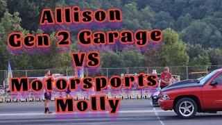 Gen 2 Garage Allison VS Mototsports Molly Kent Rose Armdrop Drag Racing No Prep  SRC G2G