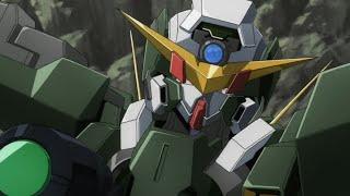 Gundam Dynames shooting enemies from below | Mobile Suit Gundam 00