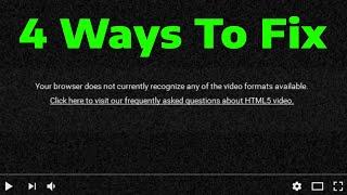 How To Fix HTML5 Video File Not Found Error Message | 4 Ways To Fix Error Code While Playing Videos