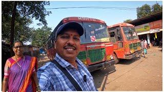 नालासोपारा मंडणगड एसटी बसने कोकणातील गावचा प्रवास | Panvel To Kokan Traveling| S For Satish | Kokan