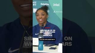 Simone Biles on why she wears the goat necklace