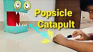 #Popsicle Catapult #How to make a popsicle stick catapult #Catapult #wastematerialcraft #DIY #toys