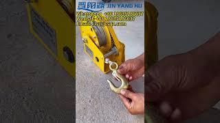 JIN YANG HU Self-locking Hand Crank Manual Winch Heavy Duty Lifting Hand Tool Winch with Brake