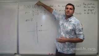 Algebra – Equations of Lines