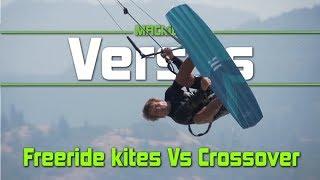 Kiteboarding - Freeride Kites Vs Crossover kites: Versus Ep 18 MACkiteboarding.com