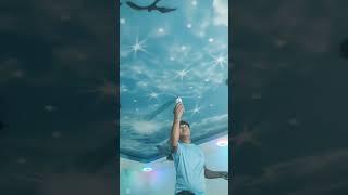 3d spray paint badal designs celling design ️#shorts #viral #trending