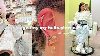 come with me to get a helix/cartilage piercing at Rowan!!! 