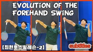 evolution of the forehand swing