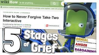 The 5 Stages of Grief in Kerbal Space Program 2 (abandoned in silence by Take-Two Interactive)