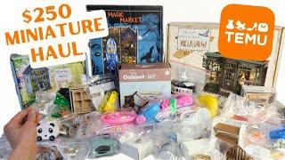 HUGE Miniature Haul from Temu • DIY Dollhouse Kits, Furniture & Accessories