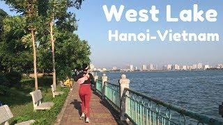 West Lake-Ho Tay walking around| Hanoi Vietnam walking tour in 4K