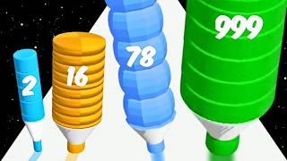 Crayon Rush 3D - Level Up Color Math Games (Part 02, Pencil Run) Big Update