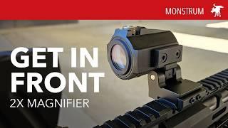 Change your view on side-flip magnifiers: Monstrum Ghost 2x