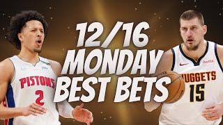 Best NBA Bets, Player Prop Picks, Parlays, Predictions FREE Monday Today December 16th 12/16