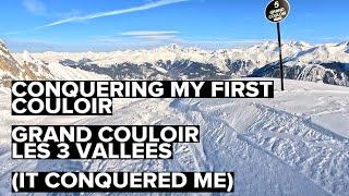 Surviving My First Couloir Run! Watch Me Push My Limits! #ChallengeYourself #GrandCouloir