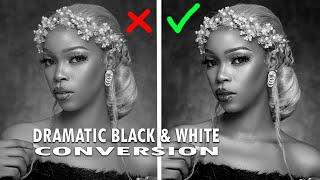 Convert Images To Dramatic Black and White In Photoshop