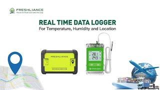 REAL TIME DATA LOGGER For Temperature, Humidity and Location-Fresh Tracker 1 and Fresh Tracker 10