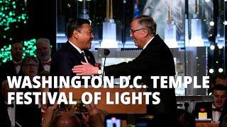 Elder Andersen and Mongolian Ambassador Open DC Temple Festival of Lights