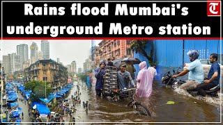 Mumbai rains: Underground Metro station inundated; rail body suspends services to Worli
