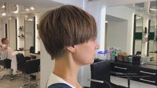 How to cut short women haircut with graduation / Haircut tutorial