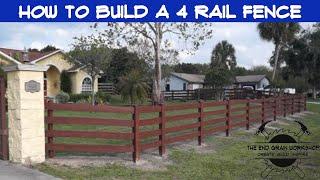 How to Build a Kentucky Four Rail Fence - The End Grain Workshop