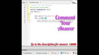 Find the Output | Pointers Question | C++ Program | Cool Coding |