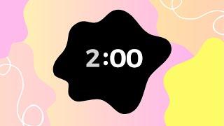 2 minute classroom timer with upbeat music