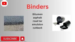 5 different types of binders | Road #Construction | #Bituminous, Tar, #Asphalt, Emulsion | #Civilogy