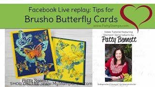 Tips How to Use Brusho for Butterfly Beauty die cuts (Sorry for abrupt ending!)