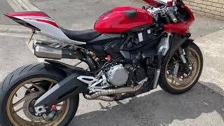 Ducati 959 Panigale Full Titanium Vandemon System on Tick Over