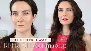 FRENCH BEAUTY SECRETS | How to refresh your makeup & fix cakey foundation | How to: Flawless skin