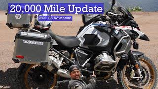 2021 BMW R1250 GSA's 20,000 mile journey!