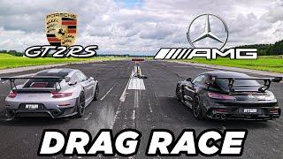 Mercedes-AMG GT Black Series vs. Porsche GT2 RS | DRAG RACE