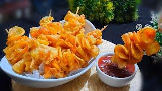 Aloo Chips Recipe। আলুর চিপস তৈরি করার সহজ পদ্ধতি । Crispy Unique Potato Chips Recipe