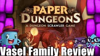 Vasel Family Reviews:  Paper Dungeons: A Dungeon Scrawler Game