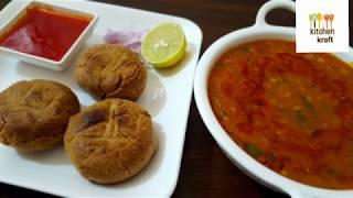 #dalbati#rajasthanidalbati દાલ બાટી રાજસ્થાની ટ્રેડિશનલ દાલ બાટી #kitchenkraft