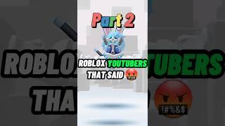 Roblox Youtubers Says *BAD* Words...  (Part 2)