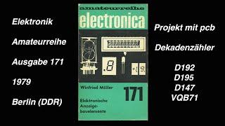 WF VQB71 LED an TTL decade counter (1979), small books made for teaching electronics