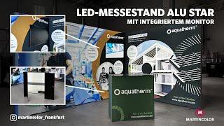 LED Messestand mit Monitorhalterung