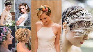 Latest Wedding Hairstyles For Short Hairs Ideas 2022 || European Fashion Hairstyles