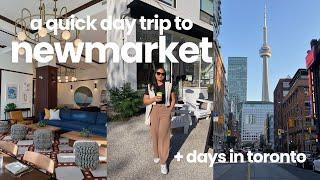 A quick day trip to Newmarket and days in Toronto | pop up markets, cool cafes, solving puzzles