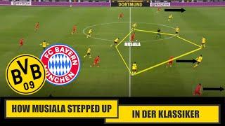 How Jamal Musiala Shone In Der Klassiker: Borussia Dortmund 1-1 Bayern Munich | Tactical Analysis