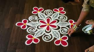 Latest creative margazhi madha easy rangoli kolam  3×2 dots Traditional daily muggulu designs 