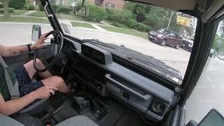 1988 Toyota Land Cruiser LJ73 - Driving video