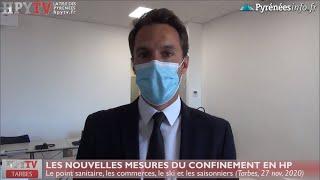 Télé de Tarbes :: Les nouvelles mesures de confinement en Hautes-Pyrénées (27 nov 20)