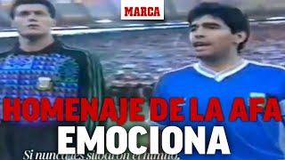 El vídeo de despedida que te hará llorar: el homenaje de la AFA a Maradona I MARCA