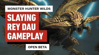 Monster Hunter Wilds: Rey Dau Gameplay (Open Beta)